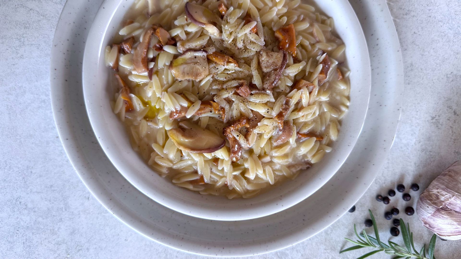 risoni ai funghi